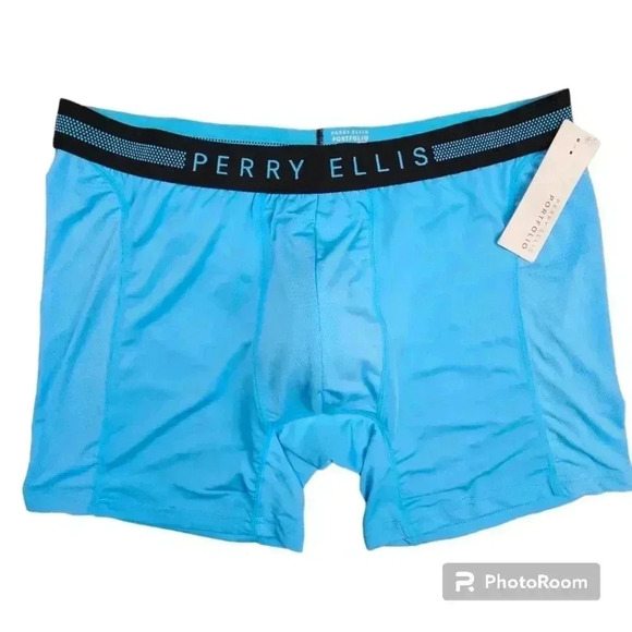 Perry Ellis Portfolio Cool Comfort Boxer Brief  Teal blue # 960763  Choose Size - Picture 1 of 6